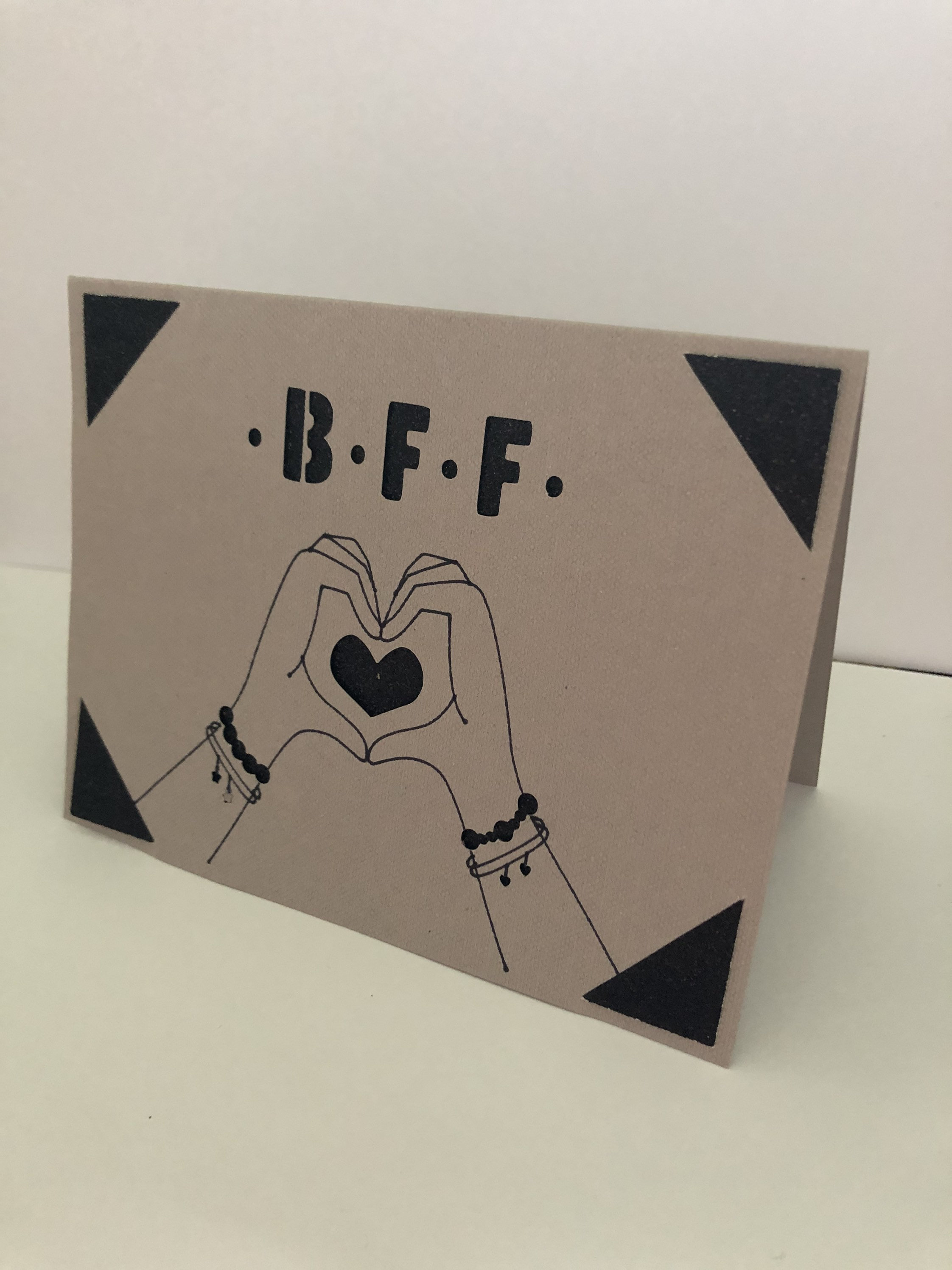 Greeting Card A6 BFF Best Friends Blank Card | Etsy