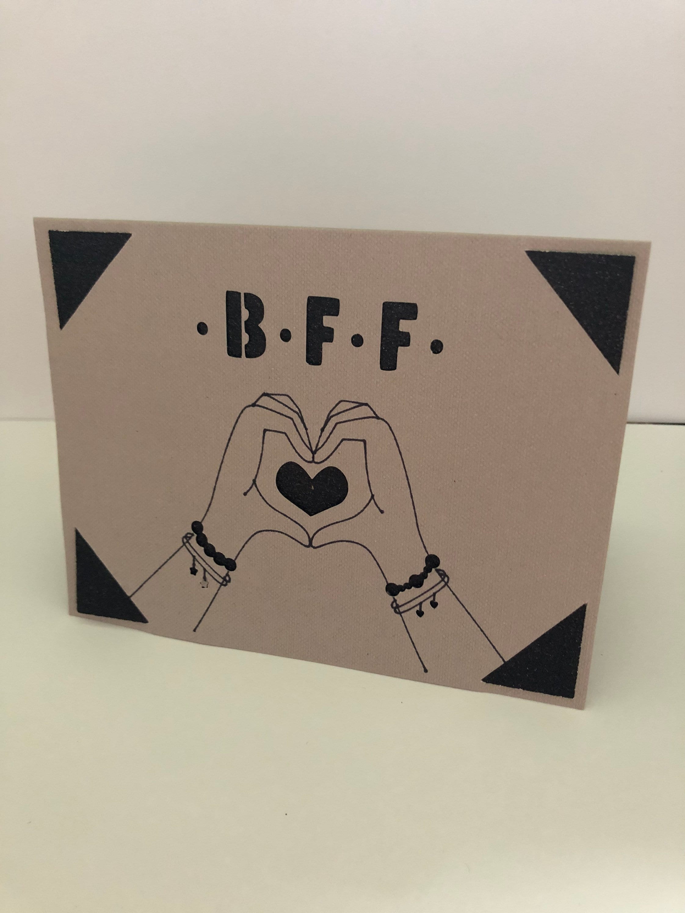 Greeting Card A6 Bff Best Friends Blank Card Etsy 4267