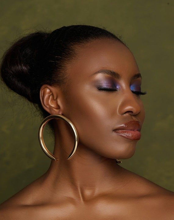 Large chunky earrings sale
