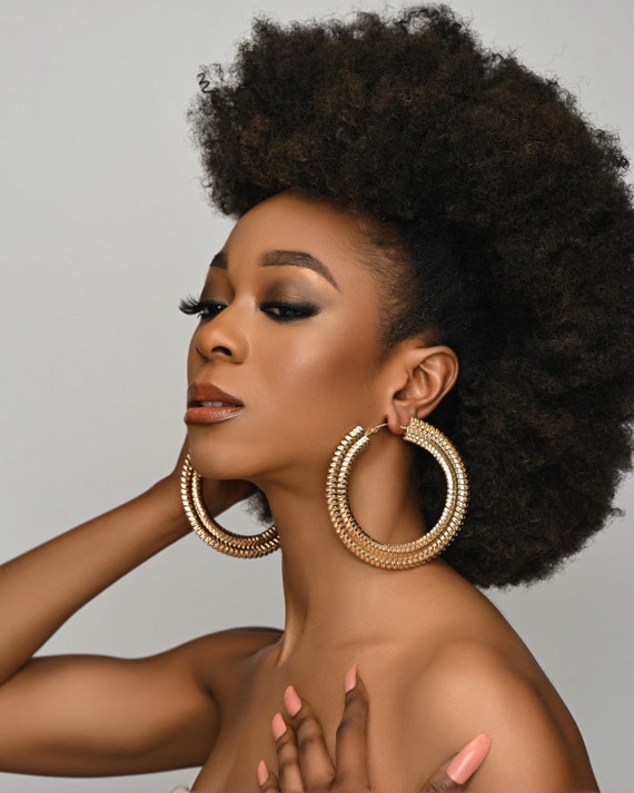 9cm 2024 hoop earrings