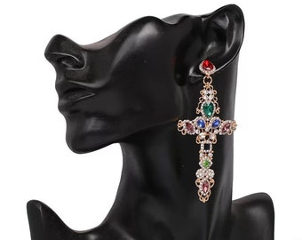 Luxury Crystal Rhinestones Flower Shape Designed Statement | Etsy