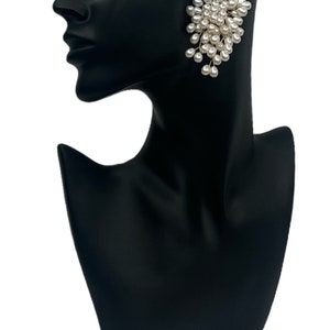 Elegant Faux Pearl Stud Earrings image 6