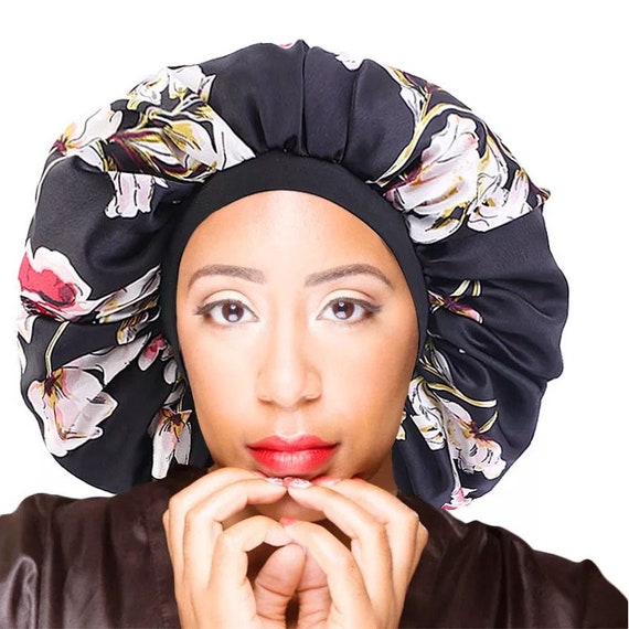 Large Single Layered Satin Silk Bonnet 