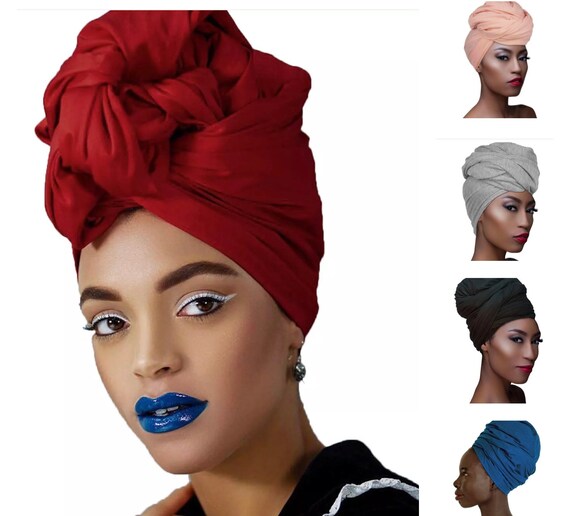 Stretch Jersey Soft Knit Fabric Head Wrap Turbans Etsy UK