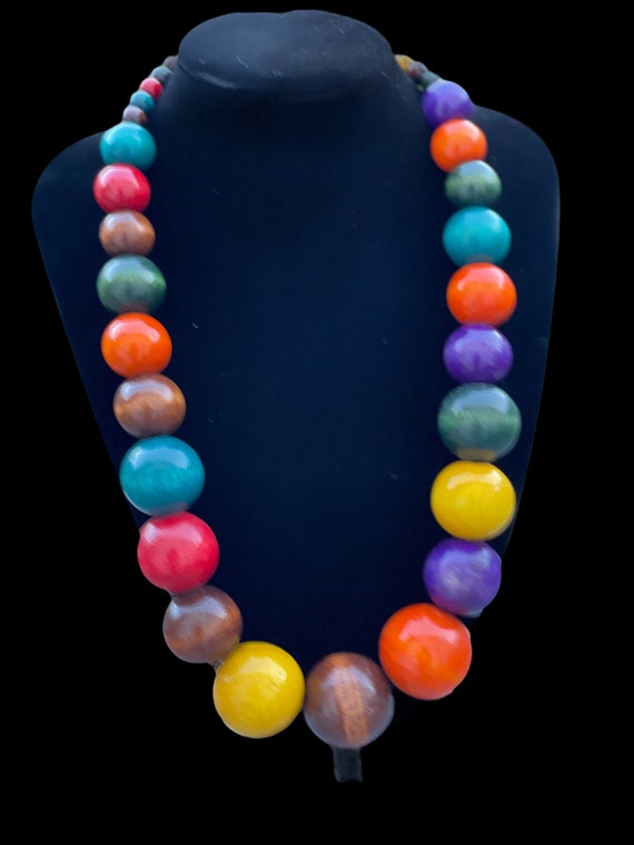 Authentic African Multicoloured Wooded 