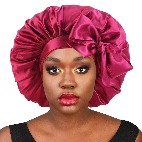 Satin Silk Single Layered Large Bonnet 