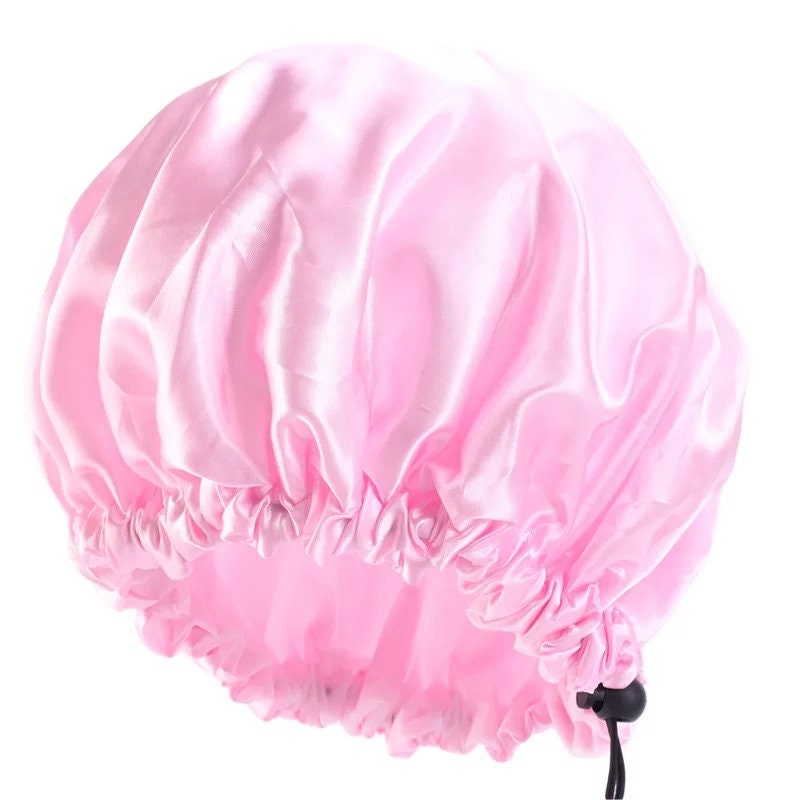 Children Satin Silk Doubled Layered Adjustable Shower Bonnet - Etsy UK