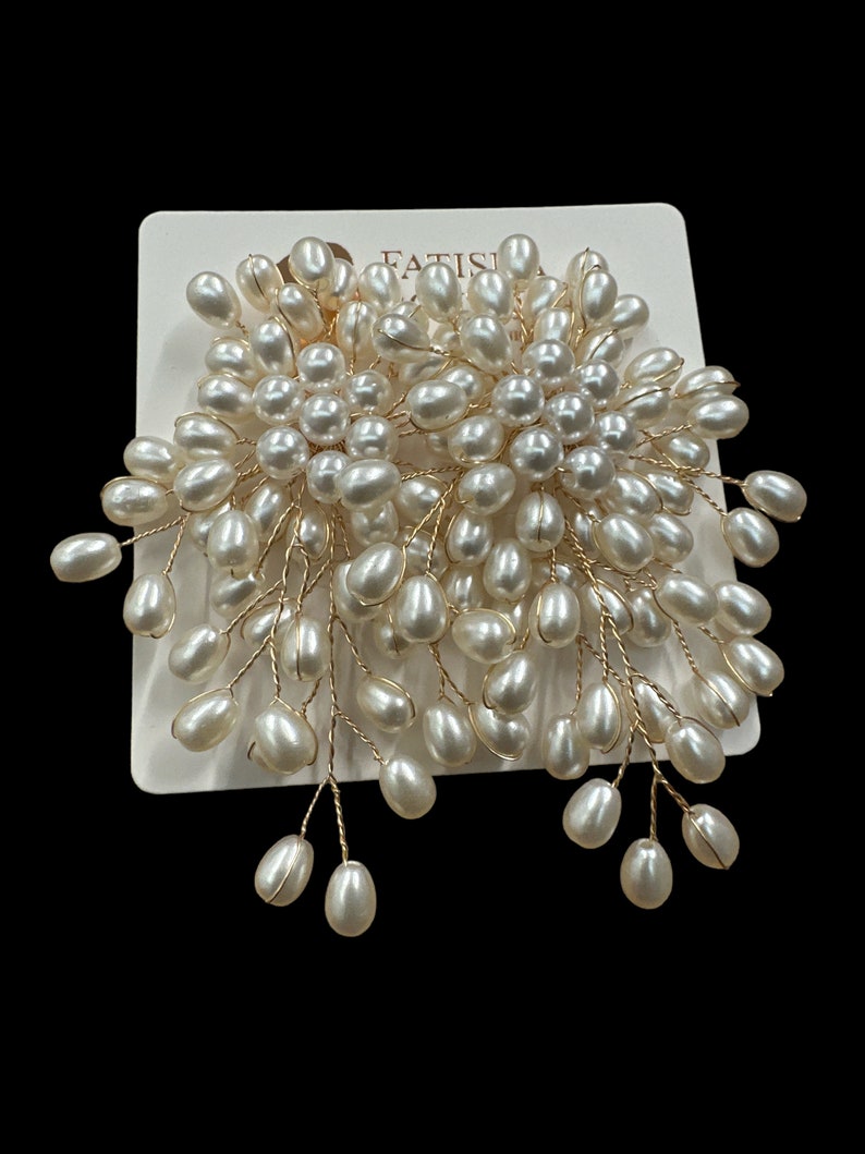 Elegant Faux Pearl Stud Earrings image 10