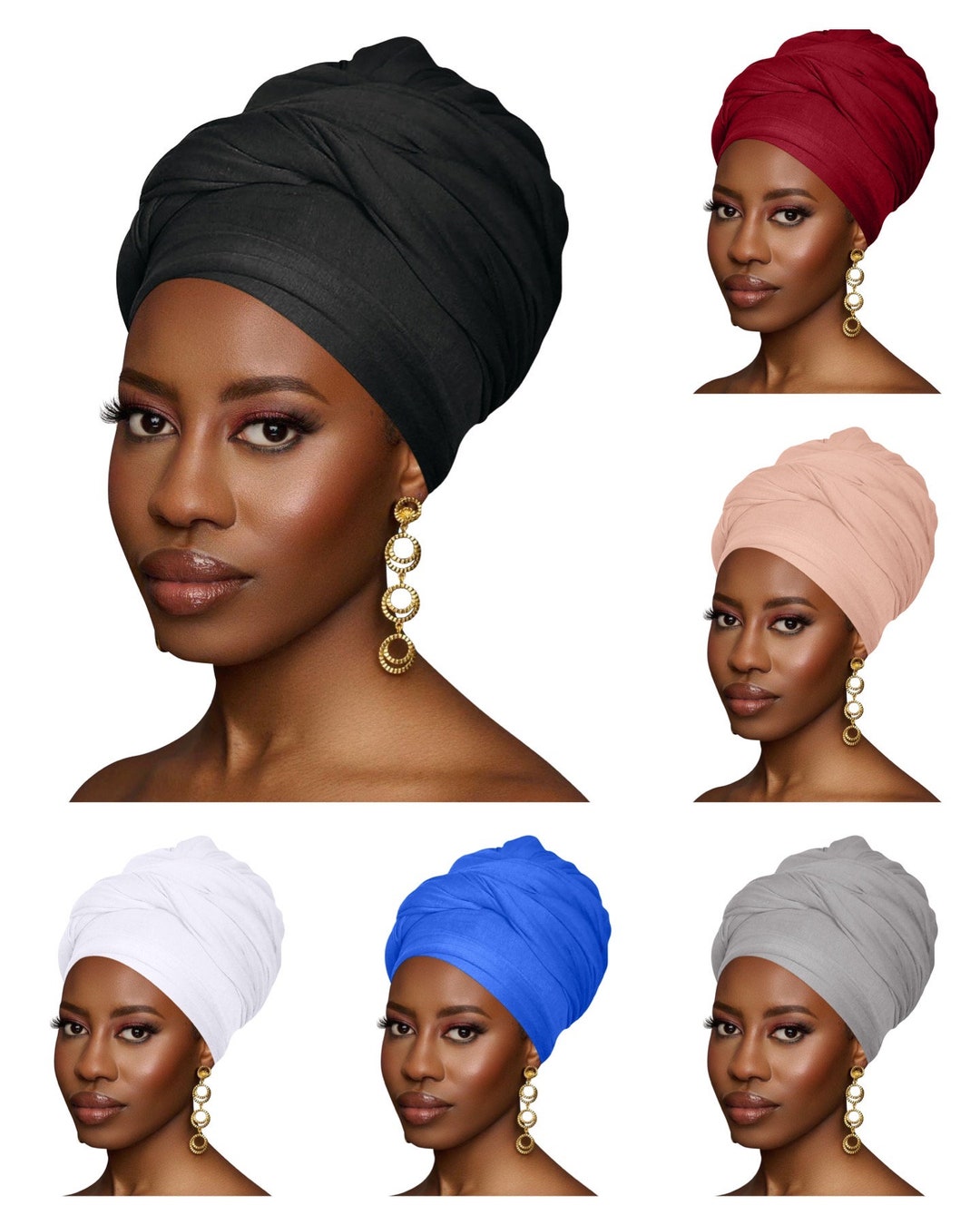 Stretch Jersey Soft Knit Fabric Head Wrap Turbans Etsy