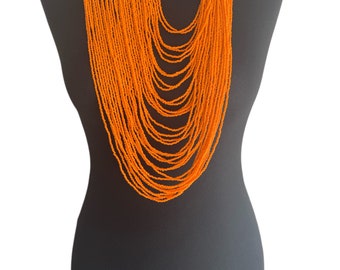 Authentic African Beaded Sidedisc Pendant Necklace Jewellery Etsy