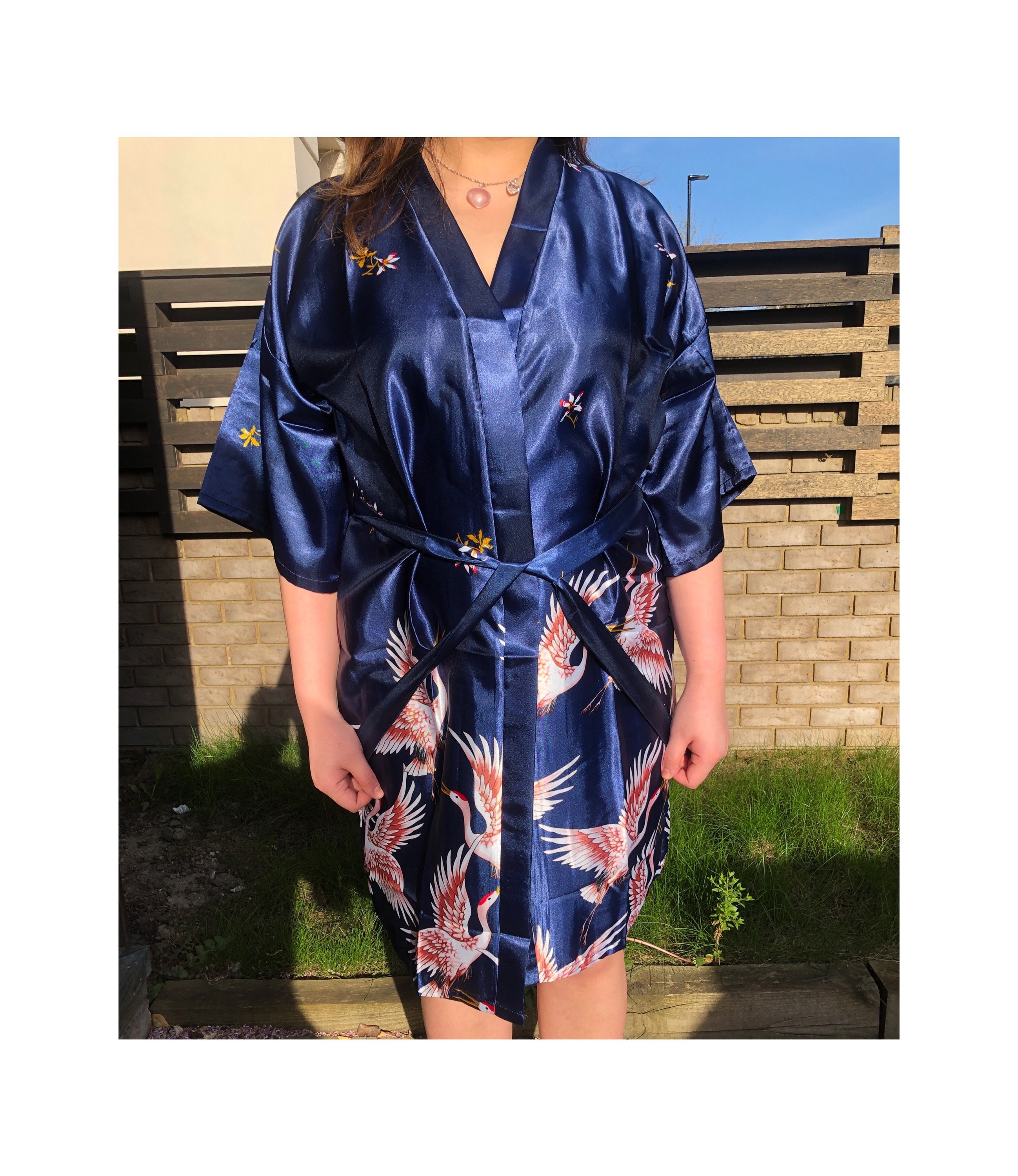 Kimono Robe Dressing Gown Night Gown Asian And Japanese Etsy