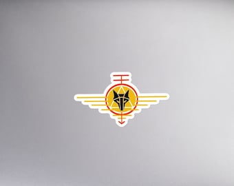 Red Rising Sticker, Gold and Red Sigil, House Mars, Fandom Gift, Bubble-free stickers