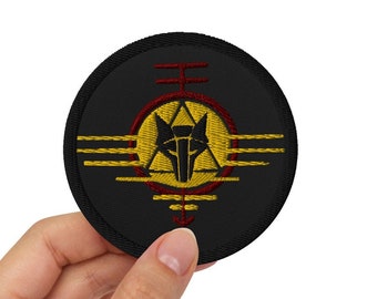 Red Rising Embroidered Patches, Gold and Red Sigil, Embroidered, House Mars, Fandom Gift, Jacket Patch