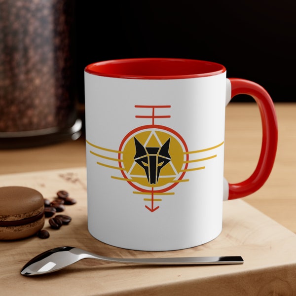 Red Rising Mug, Gold and Red Sigil,  Red Coffee Mug, Howler, House Mars Sigil, Tea Mug, Darrow, Reading Coffee Mug, Gift