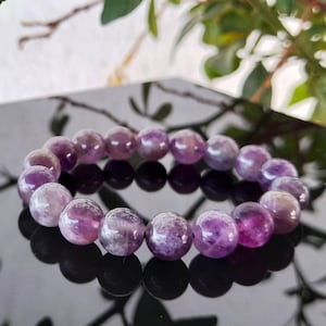 Natural Amethyst Bracelet | Healing Crystal Jewelry for Anxiety & Protection | Chakra Bracelet | Pisces Zodiac Gift | February Stone