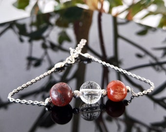 Braccialetto di pietra naturale di cristallo rosa Reiki Energy Strand bracciali braccialetti per le donne preghiera benedizione salute braccialetto gioielli