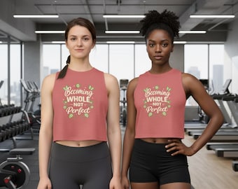 Inspirational Ladies cropped tee/ Self Love Crop Top/ Motivational Crop Top/ Trendy ladies top/ self care crop top/ healing journey crop top