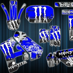 Yamaha dtr125 stickers - dtr graphics kit - yamaha decals - dt125r graphics kit