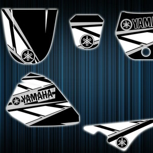 Yamaha pw80 stickers - pw 80 graphics kit - pw80 decals - pw 80 graphics kit