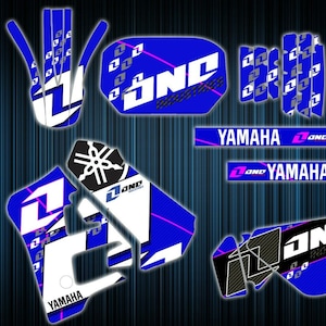 Yamaha dtr125 stickers - dtr graphics kit - yamaha decals - dt125r graphics kit