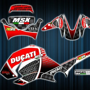 Honda msx 125 stickers - msx graphics kit - msx decals - grom graphics kit