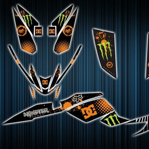 Aeon cobra 400 stickers - graphics kit - aeon cobra 350 decals - graphics kit