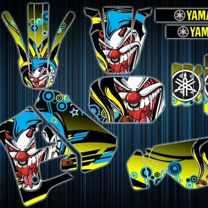 Yamaha dtr125 stickers - dtr graphics kit - yamaha decals - dt125r graphics kit