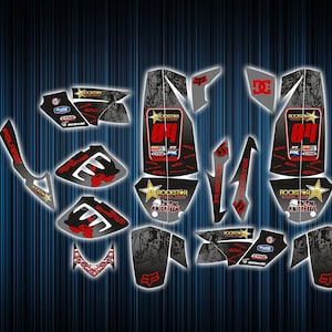 Polaris Predator 500 Graphics Kit - Hi Tac Decals