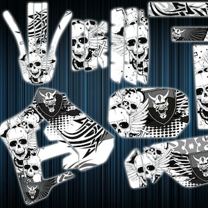 Yamaha dtr125 stickers - dtr graphics kit - yamaha decals - dt125r graphics kit