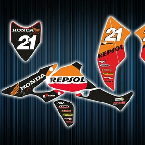 Honda trx450r stickers - graphics kit - decals trx 450 r atv graphics kit trx