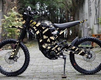 Sur-Ron Light Bee Graphics Kit: Motocross Vinyl Decals