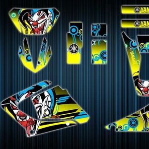 Yamaha dtr125x stickers - dtr graphics kit dtr125re decals - dtr125 graphics kit