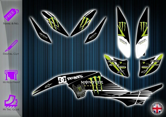 Monster Energy M Logo Vinyl Sticker Decal ATV Bike Motorcross