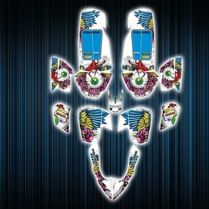 Polaris predator 500 stickers - graphics kit -  polaris decals  graphics kit