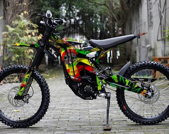 Sur-Ron Light Bee Graphics Kit: Motocross Vinyl Decals