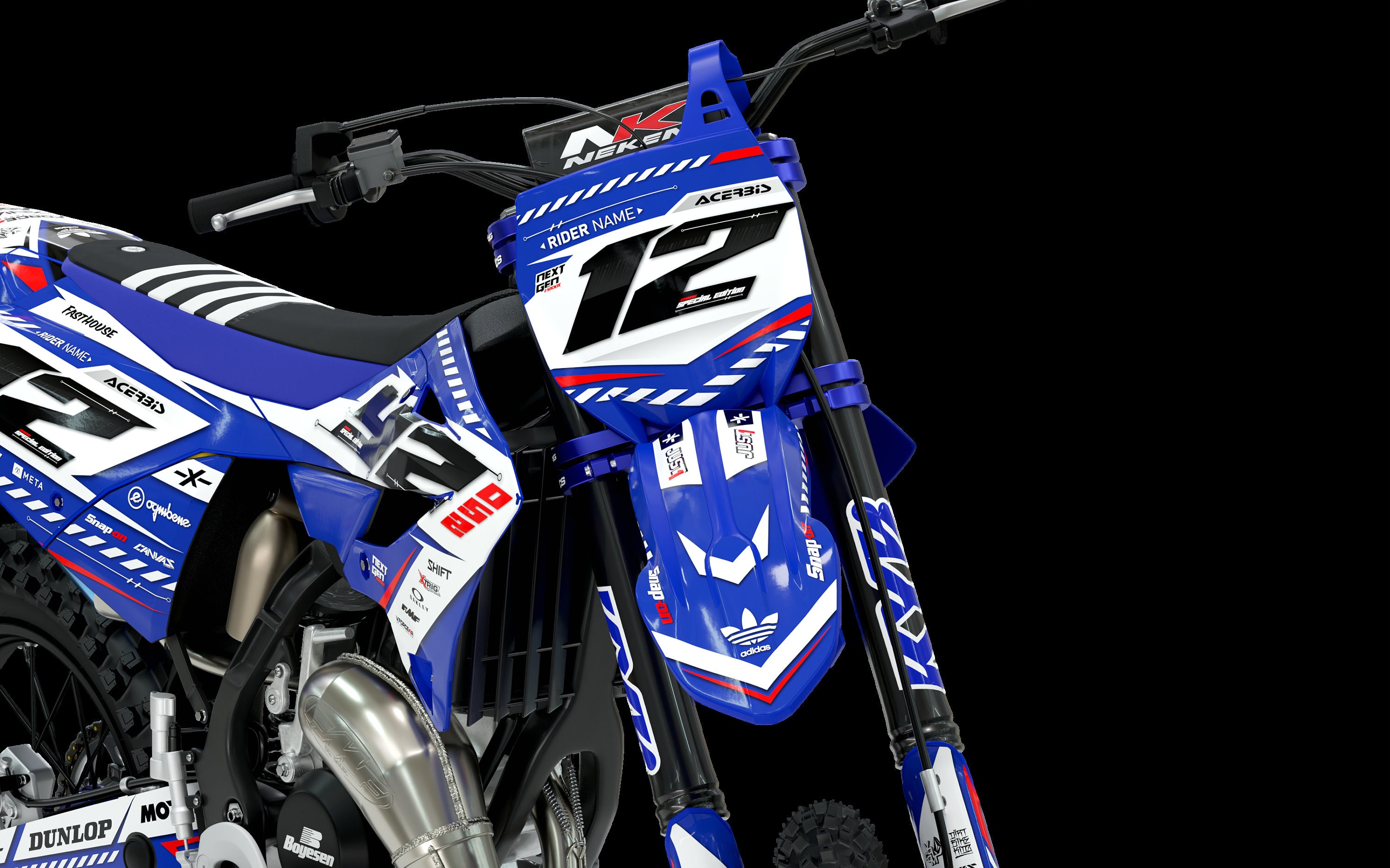 Yamaha YZ125 Sticker kit - Yamaha YZ250 Sticker kit - yz125
