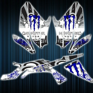 Adly 500 stickers - adly 400 graphics kit - decals adly atv graphics kit