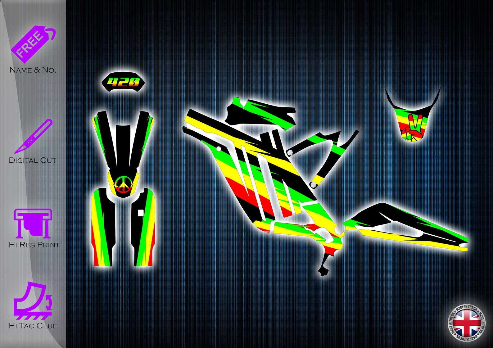 Surron Graphics Kit Sur Ron Sticker Kit Segway Graphics Etsy