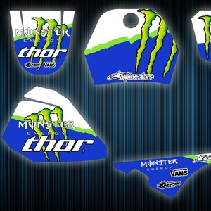 Complete Graphics Decal Kit For Yamaha PW80 Dirt Bike (All Years 1990-2018) - Team Racing Graphics 5 thumbnail image