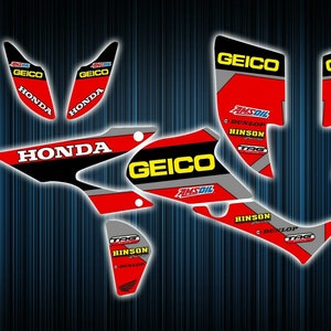 Honda trx450r stickers - graphics kit - decals trx 450 r atv graphics kit trx
