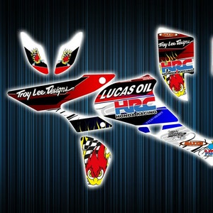Honda trx450r stickers - graphics kit - decals trx 450 r atv graphics kit trx