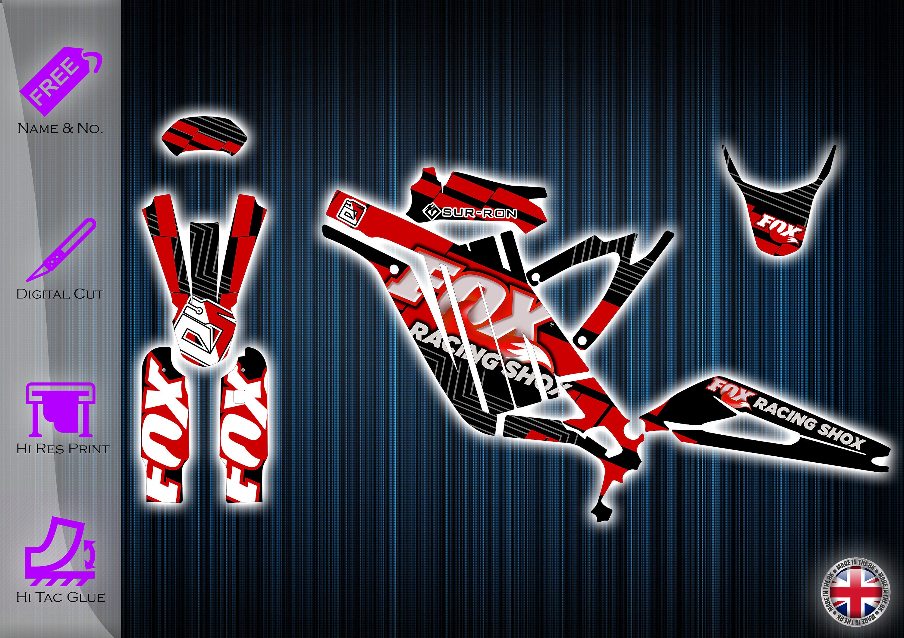 Surron Graphics Kit Sur Ron Sticker Kit Segway Graphics Etsy UK