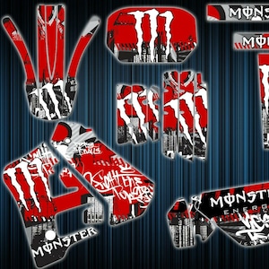 Yamaha dtr125 stickers - dtr graphics kit - yamaha decals - dt125r graphics kit