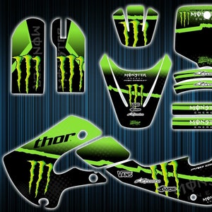 Kawasaki kx65 Aufkleber - kx65 Grafik Kit klx110 Abziehbilder - Grafik Kit klx110