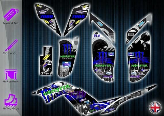 Yamaha raptor 700 stickers grafische kit stickers yfm 700 atv grafische kit