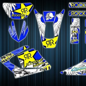 Yamaha dtr125x stickers - dtr graphics kit dtr125re decals - dtr125 graphics kit