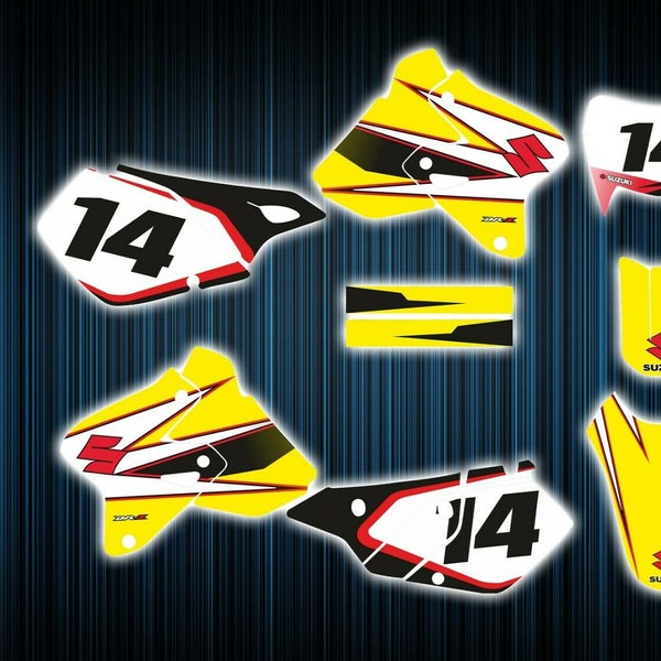 Suzuki DRZ400 Graphics Decal Kit – Blue, Glossy Vinyl, Laminated, USA Made