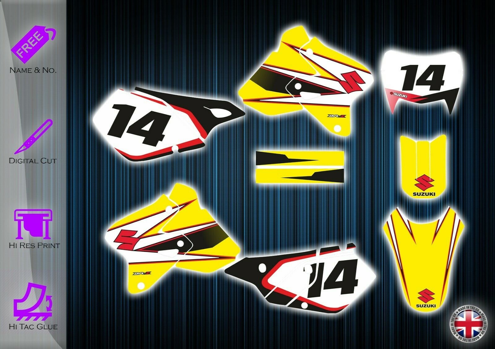 Suzuki Drz400 Stickers Drz 400 Graphics Kit Drz Decals Graphics Kit Drz