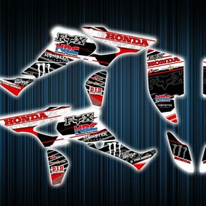 Honda trx450r stickers - graphics kit - decals trx 450 r atv graphics kit trx