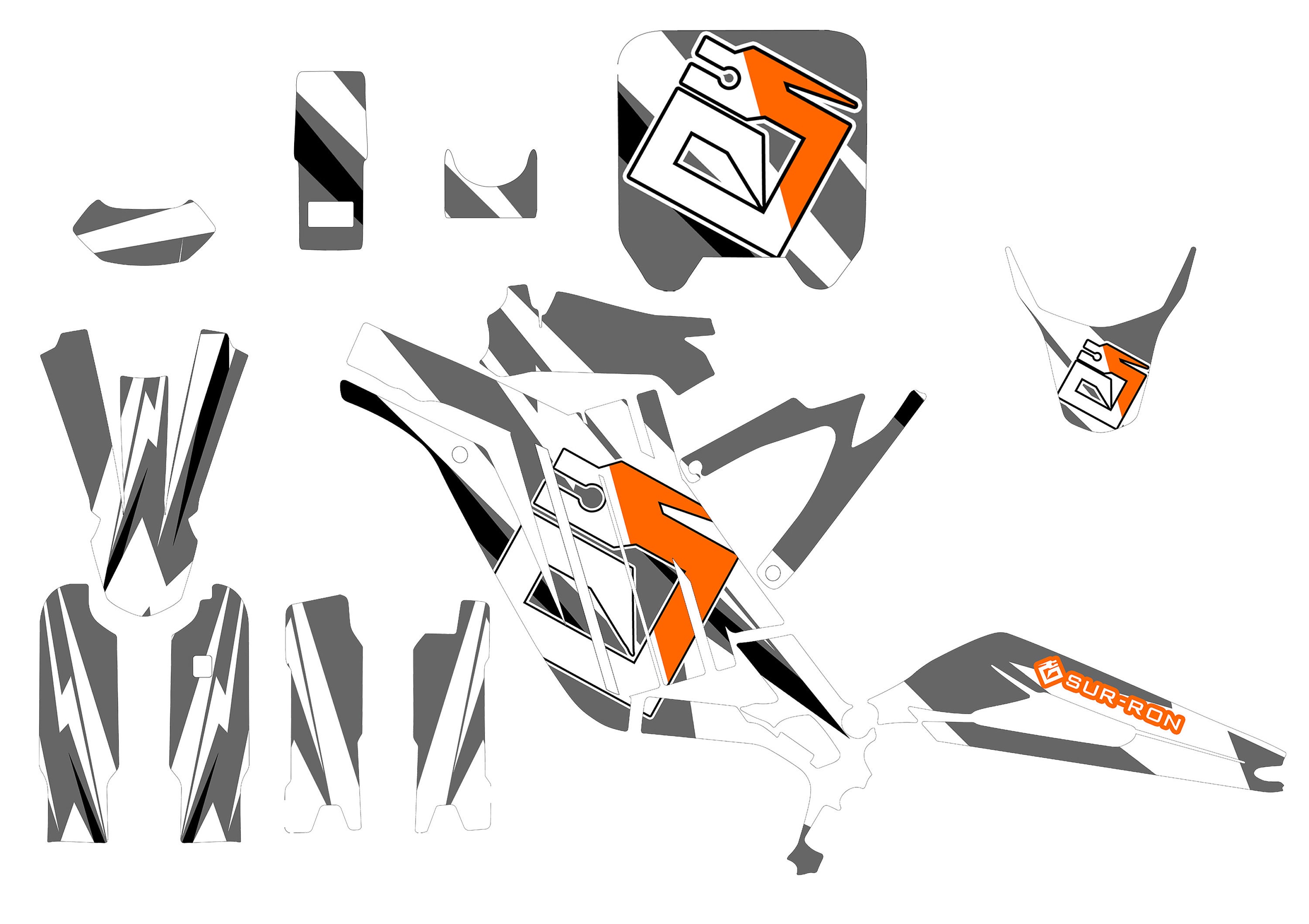 Surron Graphics Kit Sur Ron Sticker Kit Segway Graphics Sur Ron Decals